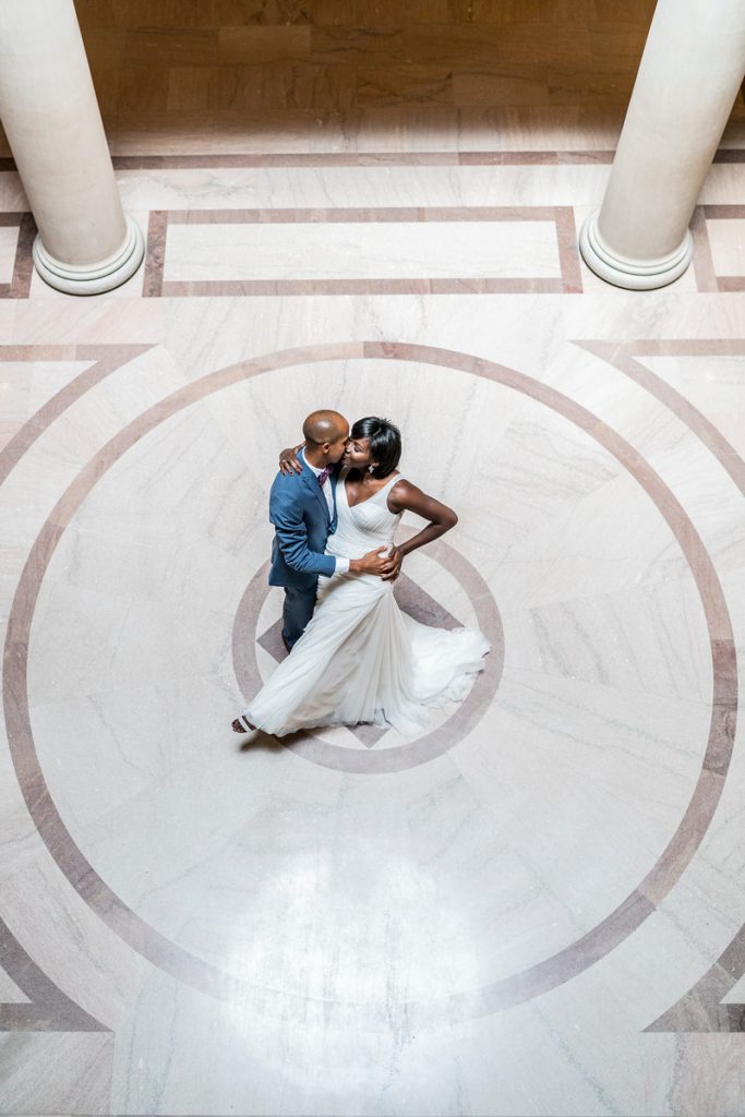 San Francisco City Hall Wedding Kiss
