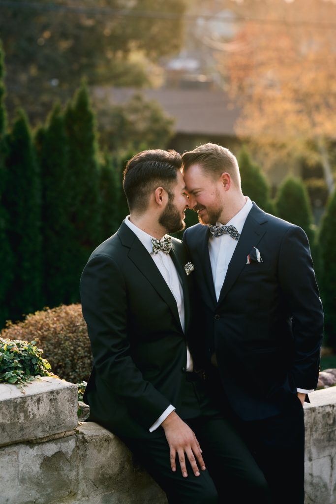 Two men in love-wedding